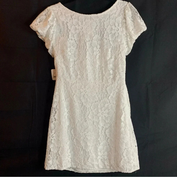 NWT Free People Hailee Lace Mini Dress in White, size M - Picture 14 of 14